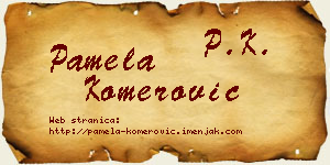 Pamela Komerović vizit kartica